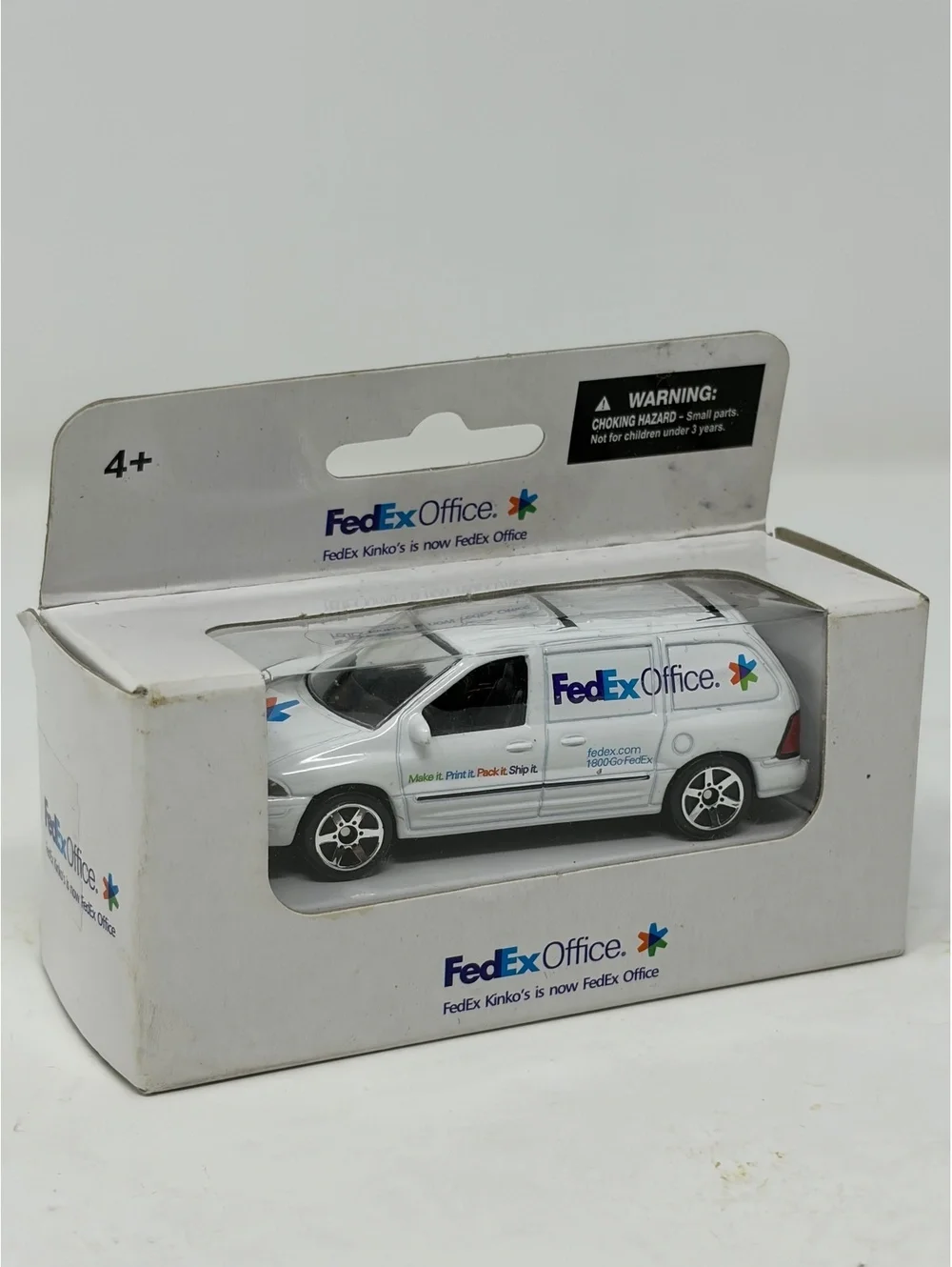 FedEx Office White Diecast Van Toy Vehicle in Original Box